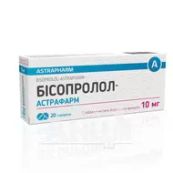 Бисопролол-Астрафарм таблетки 10 мг блистер №20