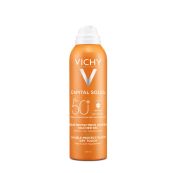 Солнцезащитный увлажняющий водостойкий спрей-вуаль Vichy Капиталь Солей SPF50+ для тела 200 мл