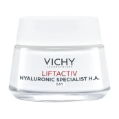 Денний розгладжувальний крем Vichy Віші Ліфтактив Гіалуронік Спеціаліст Ейч Ей для корекції зморшок для нормальної та комбінованої шкіри обличчя 50 мл