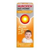 Нурофєн для дітей суспензія оральна 100 мг/5 мл флакон з апельсиновим смаком 200 мл