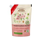 Крем-мило рідке Зелена Аптека мигдаль та вівсяне молочко дой-пак 460 мл