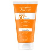 Солнцезащитный крем Avene SPF50+ для чувствительной кожи 50 мл