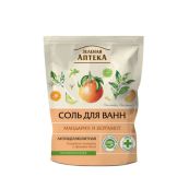 Соль для ванн Зеленая Аптека мандарин и бергамот 500 г