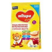 Каша молочная сухая Milupa мультизлаковая со смесью фруктов для детей от 7 месяцев 210 г