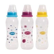 Пляшечка Lindo li 145 вигнута з силіконовою соскою 250 мл