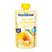 Пюре Hamanek груша та банан пауч 120 г