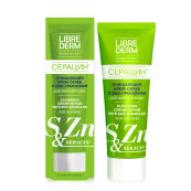 Очищающий крем-скраб с эко-гранулами Librederm Серацин для жирной кожи 75 мл