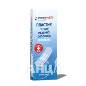 Пластырь первой медицинской помощи Paramed 72 х 19 мм прозрачный №10