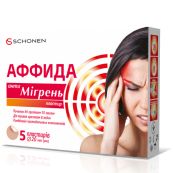 Аффида анти мігрень пластир 20 мм х 20 мм №5