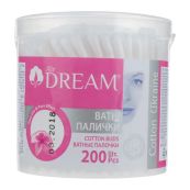 Палочки ватні косметичні Air Dream пластикова банка №200