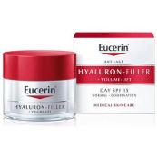 Денний антивікової крем Eucerin Hyaluron Filler Volume Lift для нормальної та комбінованої шкіри обличчя SPF 15 50 мл
