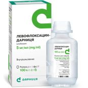 Левофлоксацин-Дарниця розчин для інфузій 500 мг флакон 100 мл №1