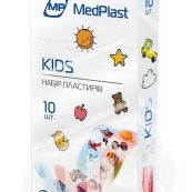 Набір пластирів МР MedPlast першої медичної допомоги кідс №10