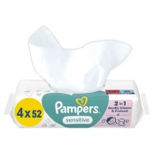 Вологі серветки Pampers Sensitive №4x52