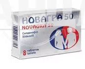 Новагра 50 таблетки покрытые пленочной оболочкой 50 мг №8
