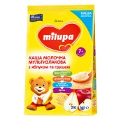 Каша молочная Milupa мультизлаковая с яблоком и грушей 210 г