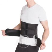 Бандаж підтримуючий з жорсткою фіксацією корсет чорний розмір 3