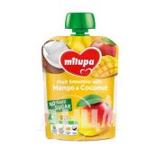 Пюре дитяче фруктове яблуко-манго-банан-кокос Milupa з 6 місяців 80 г