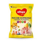 Рисовые коржики Milupa с грушей и ягодами 40 г