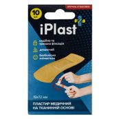 Пластырь медицинский Iplast 1,9х7,2см №10