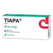 Тіара таблетки вкриті оболонкою 80мг №28