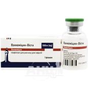 Ванкоміцин-Віста ліофілізат для розчину для інфузій по 1000 мг флакон 20 мл №1
