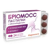 Бріомосс пастилки для горла з ісландським мохом і вітаміном С №24