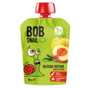 Пюре фруктове Bob Snail Pouch яблуко персик 90 г