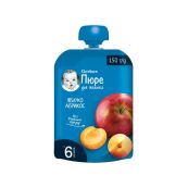 ПЮРЕ ГЕРБЕР ЯБЛОКО, АБРИКОС 150Г П/Э УП. 8950 Nestle