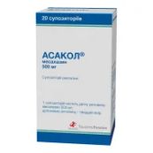 Асакол суппозитории ректальные 500 мг №20