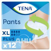 ПОДГ.Д/ВЗР.TENA PANTS PLUS XL №12 ТРУСЫ 7555 SCA Hygiene Products