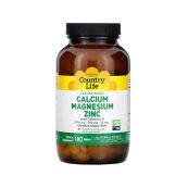 Вітаміни Country Life кальцій-магній-цинк вітамін D3 таблетки №180