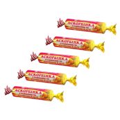 Аскорбинка с глюкозой и антиоксидантами, витаминами А и Е таблетки со вкусом персика №10 упаковка 12 штук