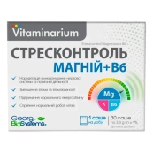 Вітамінаріум стресконтроль Магній+В6 саше №30