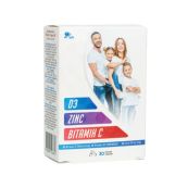 ВИТАМИН С 500МГ+ ЦИНК 30МГ+ ВИТАМИН Д3 1000МГ №30  СТМ  3880