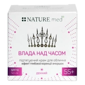Крем для лица NATURE.med Anti Age Власть над временем SPF-10 55+ дневной подтягивающий с эффектом глубокой коррекции морщин 50 мл