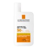 Легкий солнцезащитный флюид La Roche-Posay Антелиос UVA 400 SPF 50+ устойчивый к воде и поту для чувствительной кожи лица 50 мл