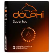 Презервативы Dolphi Super hot з крапками та ребрами з зігріваючим ефектом №3