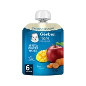Пюре Gerber яблоко манго морковь с 6-ти месяцев 90 г