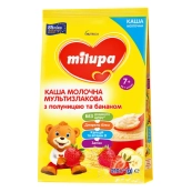 Каша молочная сухая Milupa мультизлаковая с клубникой и бананом для детей от 7 месяцев 210 г
