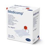 Серветки стерильні з нетканого матеріалу Medicomp Медікомп 10 см х 10 см по 2 штуки в пакунку №1