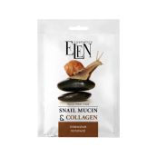 Маска для обличчя тканинна Elen Cosmetics Інтенсивна snail mucin та collagen 25 мл