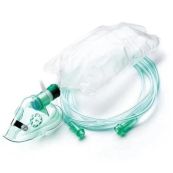 МАСКА КИСЛОРОД. ВОЛЕС Д/ВЗРОС. С РЕЗЕРВУАРОМ НЕРЕВЕРС., С ТРУБ. 2,1М
