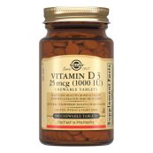 Solgar Витамин D3 1000 МЕ таблетки жевательные 400 мг №100