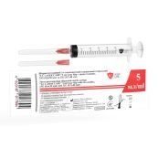 Шприц 5 мл 3-х компонентний LC Laser Care Luer Slip з 2-ма голками 23G (0,6х30мм) і 22G (0,7х40мм) №1