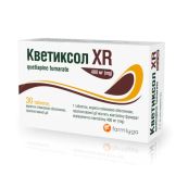 Кветиксол XR таблетки вкриті оболонкою пролонгованої дії 400 мг №30