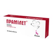 Прамилет таблетки 10 мг/ 20 мг блистер №30