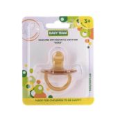 Пустушка силіконова Baby Team 3051 Ведмедик ортодонтична від 3 місяців №1