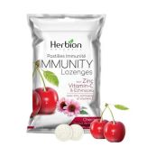 Леденцы Herbion Хербион Иммуно Эхинацея, Витамин С и Цинк для рассасывания со вкусом вишни №25