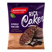 Хлебцы Жменька рисовые хрустящие в молочном шоколаде Milk chocolate 30 г